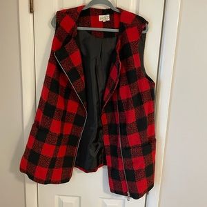 Red and Black Vest